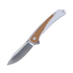 CRKT Padawan Tan Micarta Overlays w/Brush Blade Finish 