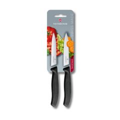 Victorinox Swiss Classic 2 Piece Paring Knife Set Black - 10cm Blister