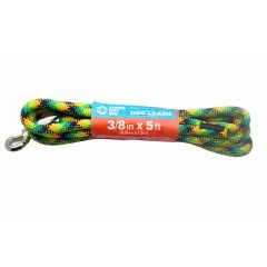 Braided Dog Leash 3/8" X 5 ft w/Swivel Snap-Hook & Handle Hatch