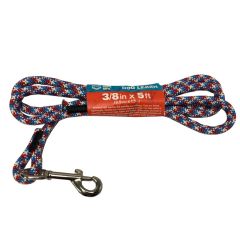 Braided Dog Leash 3/8" X 5 ft w/Swivel Snap-Hook & Handle Union Jack