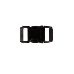 Side Release Paracord Buckle 3/8" Black - 5 Pack