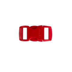 Side Release Paracord Buckle 3/8" Red - 5 Pack