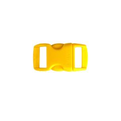 Side Release Paracord Buckle 3/8" Yellow - 5 Pack