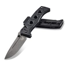 Benchmade Mini Adamas Black G10 w/Grey Tungsten Cerakote Finish