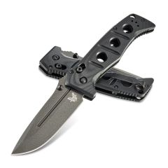 Benchmade Adamas Black G10 Handle w/Tungsten Grey Cerakote Blade Finish