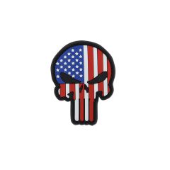 Condor Punisher USA PVC Patch - RWB 1.5" x 1"