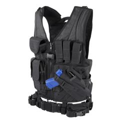 Condor Cross Draw Vest Medium/Large - Up to 44" Black