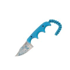 CRKT Minimalist Bowie Cthulhu Neck Knife Glow in the Dark Handle w/3D Design on Satin Blade