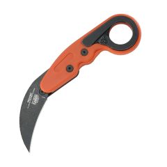 CRKT Provoke Kinematic Karambit Folding Knife Orange Grivory Handle w/Black StoneWash Blade Finish