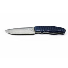 Theo Lyon Hunter C-Tek Honeycomb Blue w/Swedish Dama Steel Blade