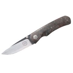 Lourens Prinsloo LL Liner Lock Folder w/Dark Matter Copper FatCarbon Handle