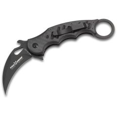 Fox Folding Karambit 479 Black Carbon Fiber/G10 Handle w/BlackTeflon Coated Blade