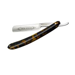 Giesen & Forsthoff Straight Razor 5/8" Stainless Steel w/Tortoiseshell Patterned Celluloid Handle