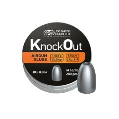 JSB Diabolo Knock Out Slug .217/5.5 mm - 200 Pieces