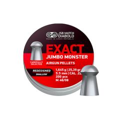 JSB Exact Jumbo Monster Redesigned Shallow Skirt Pellets .22/5.52 mm - 200 