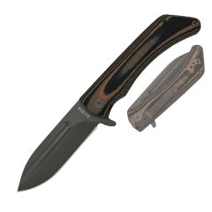 KA-BAR Mark 98 Folder Black/Brown G-10 w/Grey)                                                          