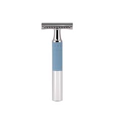 Muhle NEO Safety Razor Closed Comb w/Glacier Blue & Chrome Handle