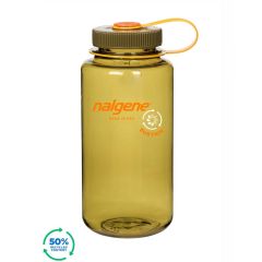 Nalgene Wide Mouth Sustain Water Bottle Olive w/Olive Cap 1 L