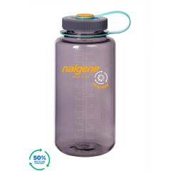 Nalgene Wide Mouth Sustain Water Bottle Aubergine w/Aubergine Cap 1 L