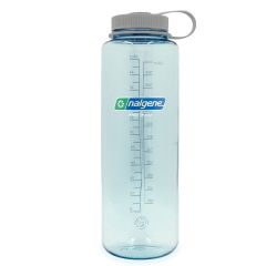 Nalgene Wide Mouth Sustain Silo Water Bottle Seafoam w/Grey Cap 1.4 L