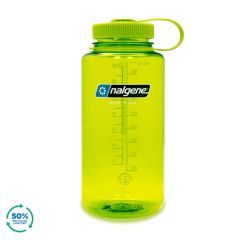 Nalgene Wide Mouth Sustain Water Bottle Spring Green w/Spring Green Cap 1L