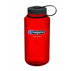 Nalgene Wide Mouth Red w/Black Loop-Top 1000 ml