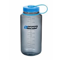 Nalgene Wide Mouth Grey w/Blue Loop-Top 1000 ml