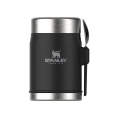 Stanley Classic Legendary Food Jar + Spork 14 oz Matte Black Pebble