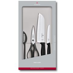 Victorinox Swiss Classic Kitchen Set 4 Pieces in Gift Box - Black