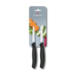 Victorinox Swiss Classic 2 Piece Paring Knives Plain - 8cm Blister