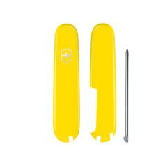 Victorinox Yellow Handle Scale Kit For 91mm Swiss Army Knife Plus Ball Pen