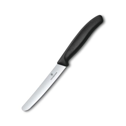 Victorinox Swiss Classic Tomato/Steak Knife Plain Black - 11cm