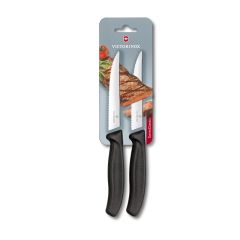 Victorinox Swiss Classic Gourmet Steak Knives 2 Piece Serrated - Blister