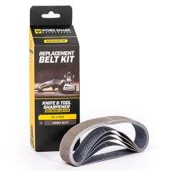 Work Sharp Ken Onion Replacement Belt Kit 5pc - X65 220 Grit Coarse Belts