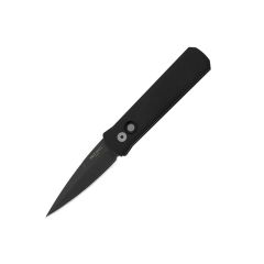 Pro-Tech Godson Tactical Auto Knife Black DLC Blade 3.15" w/Black Aluminium Handle 