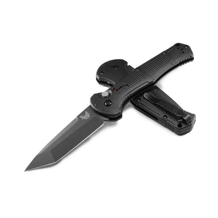 Benchmade Claymore Auto Black Grivory Handle w/Cobalt Black Cerakote Blade Finish