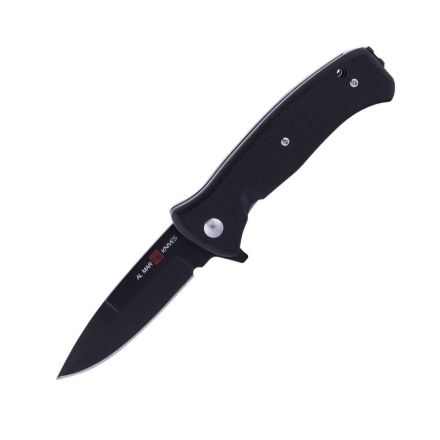 Al Mar Mini S.E.R.E. 2020 Night G-Series Spring Assisted Opening w/Matte Black Ti Finish 3