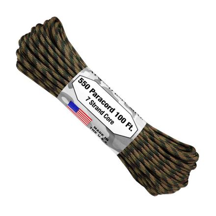 550 Paracord 100ft 7 Strand Core - Camo