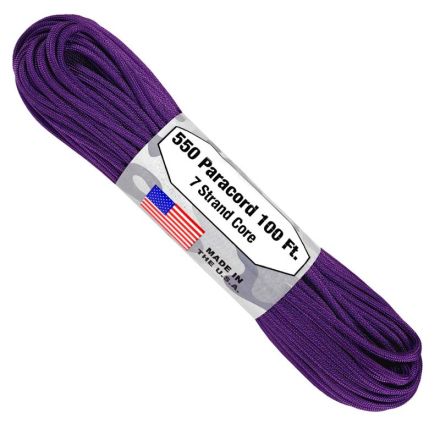 550 Paracord 100ft 7 Strand Core - Purple