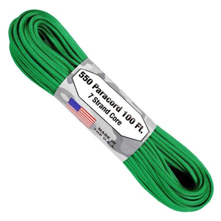 550 Paracord 100ft 7 Strand Core - Green