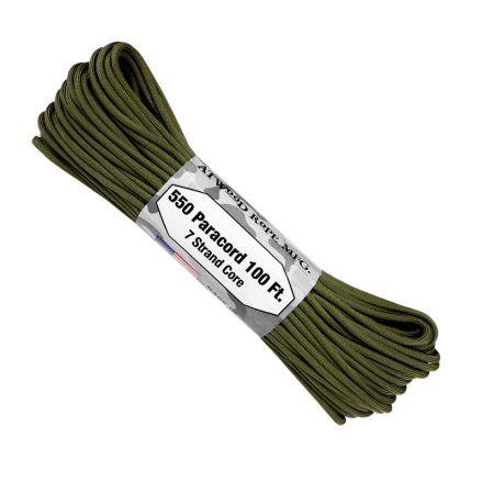 550 Paracord 100ft 7 Strand Core - Olive Drab