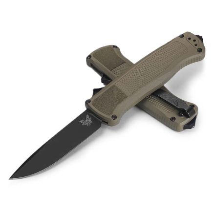 Benchmade Shootout OTF Auto Ranger Green Grivory Handle w/Black DLC Blade Finish       