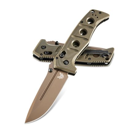 Benchmade Adamas OD Green G-10 Handle w/Flat Earth Cerakote Blade Finish