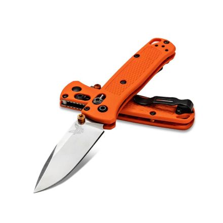 Benchmade Mini Bugout Orange Grivory w/Satin Blade Finish