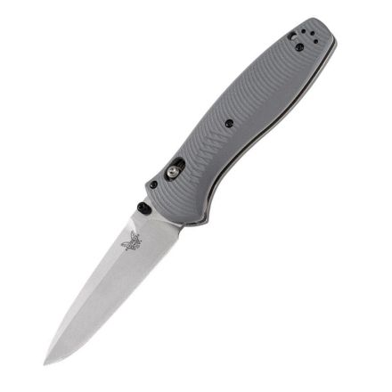 Benchmade Barrage Grey G-10 w/Satin Blade Finish