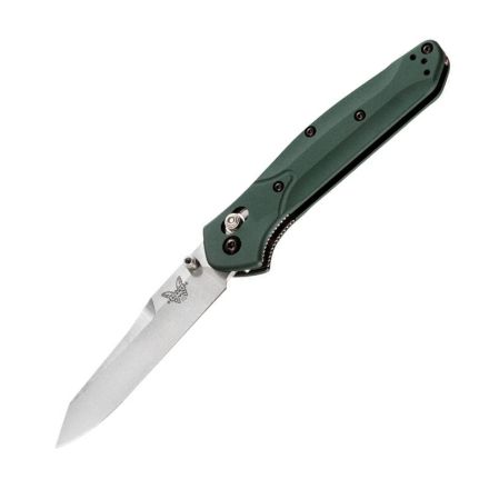 Benchmade 940 Green Aluminium w/Satin Blade Finish