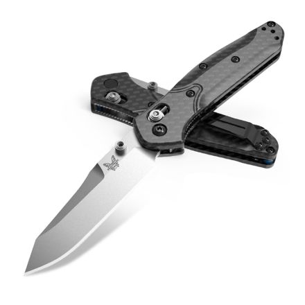 Benchmade Mini Osborne Carbon Fiber Handle w/Stonewash Blade Finish