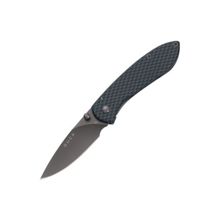 Buck Nobleman Carbon Fibre w/Black Coated Blade