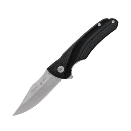 Buck Sprint Select Folder Black w/Tumbled Finished Blade