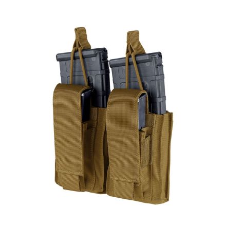 Condor Double Kangaroo Mag Pouch Pistol/M4 Gen II - Coyote Brown